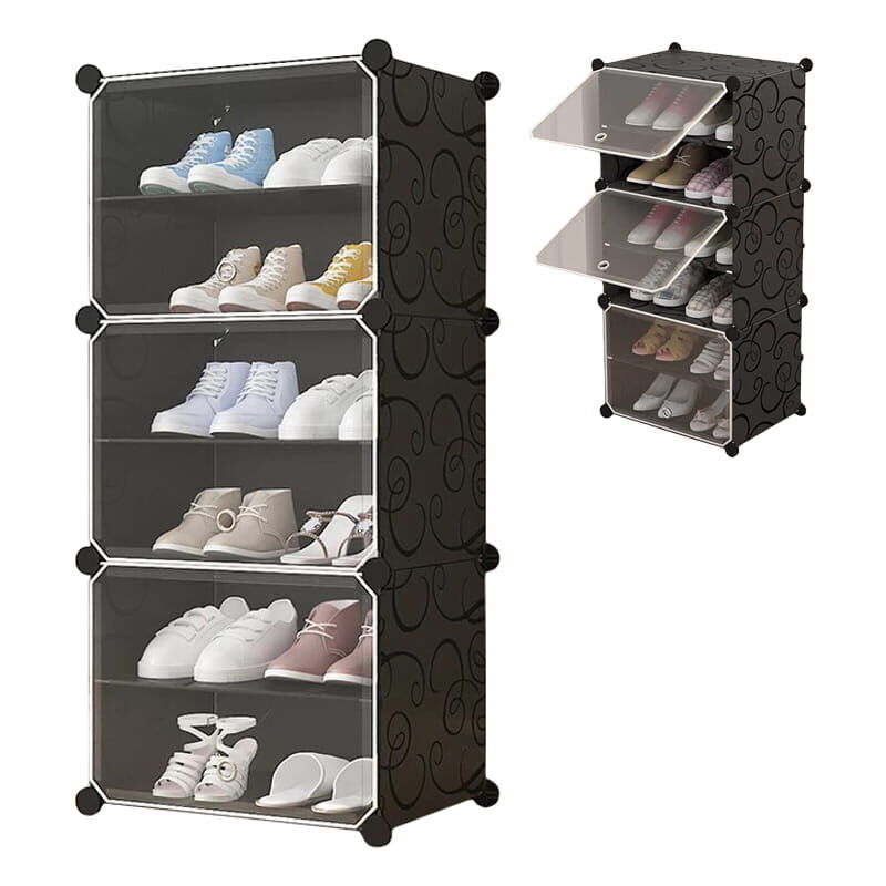 Meuble à chaussures modulable à 6 niveaux