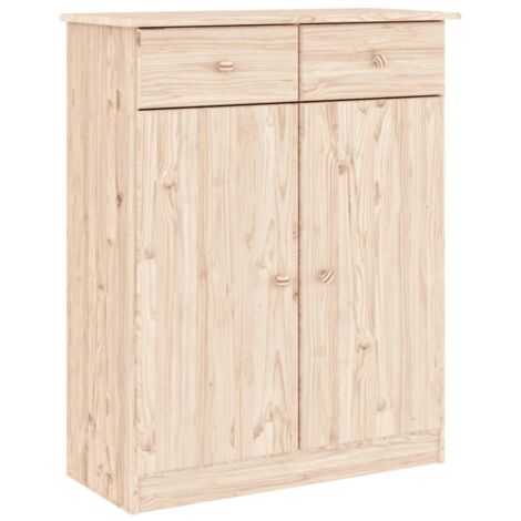 Meuble à chaussures，Armoire à chaussures ALTA 77x35x96 cm bois massif de pin CFW4915307
