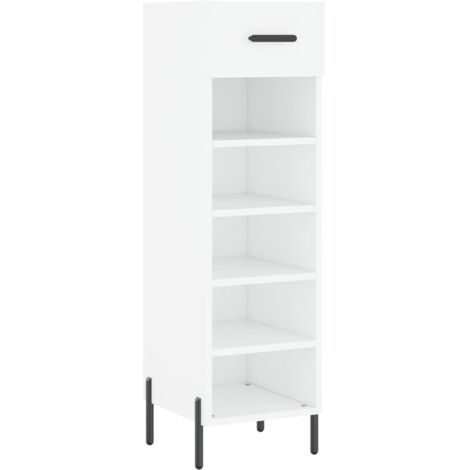 Meuble à chaussures，Armoire à chaussures blanc 30x35x105 cm bois d'ingénierie CFW7525185