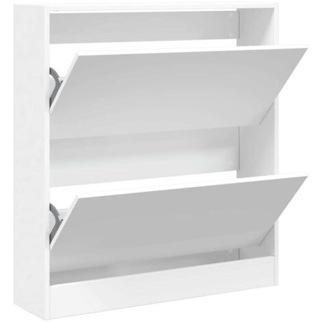 Meuble à chaussures，Armoire à chaussures blanc 80x21x87,5 cm bois d'ingénierie CFW4437803