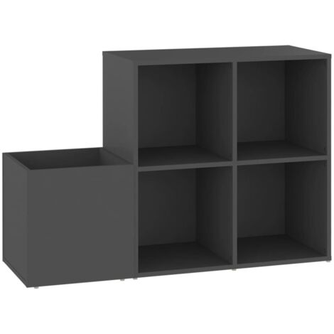 Meuble à chaussures,Armoire à chaussures entrée gris 105x35,5x70 cm bois ingénierie CFW6658611