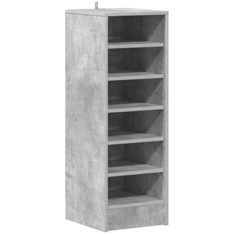 Meuble à chaussures，Armoire à chaussures Gris béton 31,5x35x90 cm Bois d'ingénierie CFW7849454