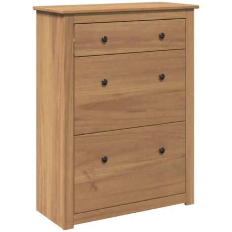 Meuble à chaussures，Armoire à chaussures Panama 80x35x105 cm bois de pin massif CFW2925822
