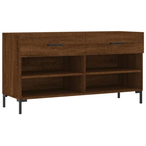 Meuble à chaussures，Banc à chaussures chêne marron 102x35x55 cm bois d'ingénierie CFW5723899