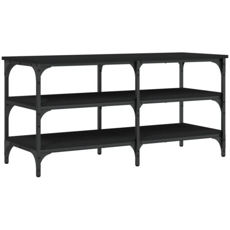 Meuble à chaussures，Banc à chaussures noir 100x38,5x49 cm bois d'ingénierie CFW9621255