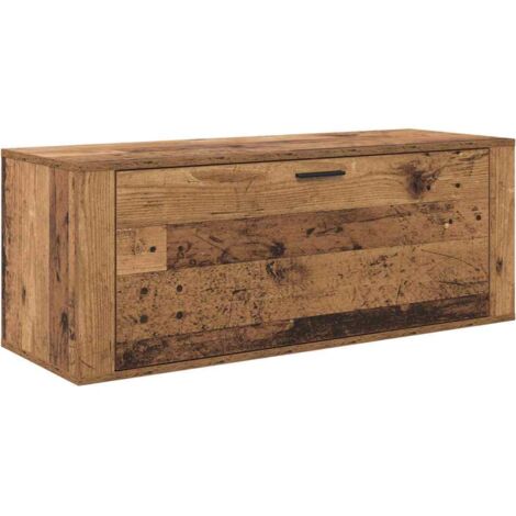 Meuble à chaussures,Cabinet à chaussures avec étagère Bois ancien 100 x 35 x 38 cm CFW9697467