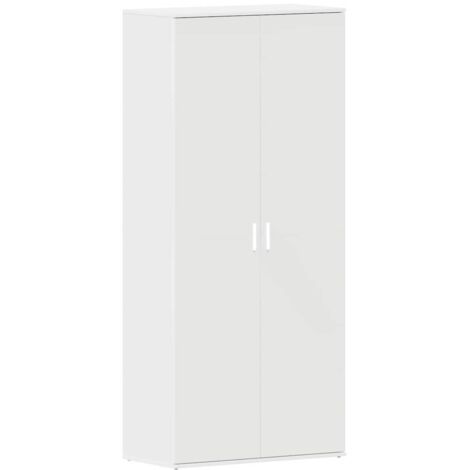 Meuble à chaussures，Cabinet à chaussures Blanc 80 x 39 x 180 cm Bois d'ingénierie CFW8896789