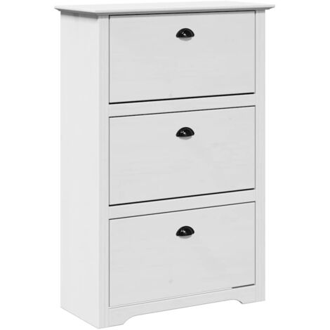 Meuble à chaussures，Étagère à chaussures BODO blanc 80x35x118 cm CFW1035853