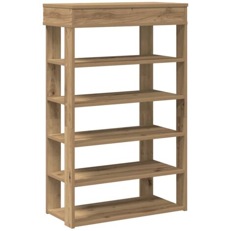 Meuble à chaussures，Étagère à chaussures chêne artisanal bois d'ingénierie CFW2876830
