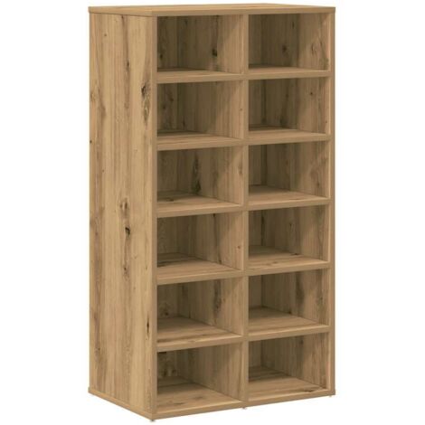 Meuble à chaussures，Étagère à chaussures chêne artisanal bois d'ingénierie CFW3828370