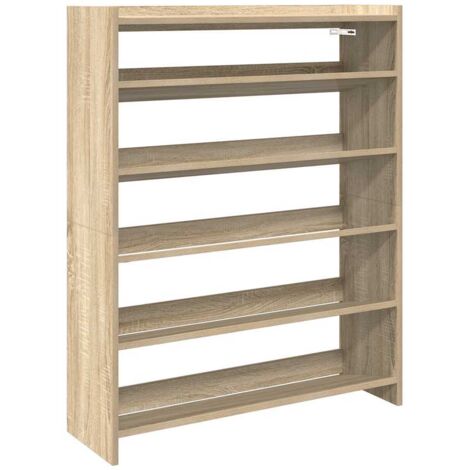 Meuble à chaussures，Étagère à chaussures chêne sonoma 80x25x100cm bois d'ingénierie CFW9926444