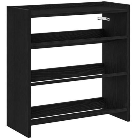 Meuble à chaussures，Étagère à chaussures noir 60x25x62 cm bois d'ingénierie CFW8543372