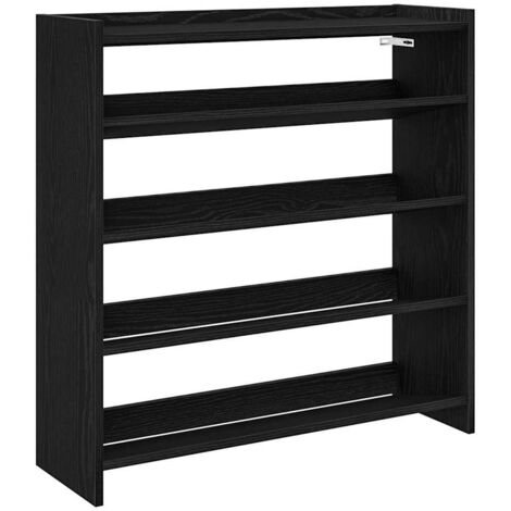 Meuble à chaussures，Étagère à chaussures noir 80x25x81 cm bois d'ingénierie CFW9763338