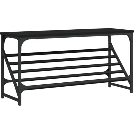 Meuble à chaussures，Étagère à chaussures noir 90x30x45 cm bois d'ingénierie CFW8240490