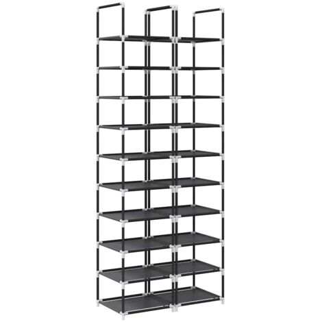 Meuble à chaussures，Étagères chaussures 2 pcs 10niveaux 33x33x174cm tissu non-tissé CFW3241644