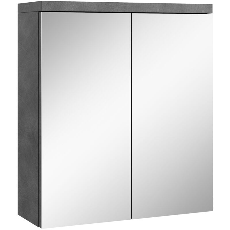 Armoire de toilette Toledo 60 x 60 cm Badplaats Gris - Miroi