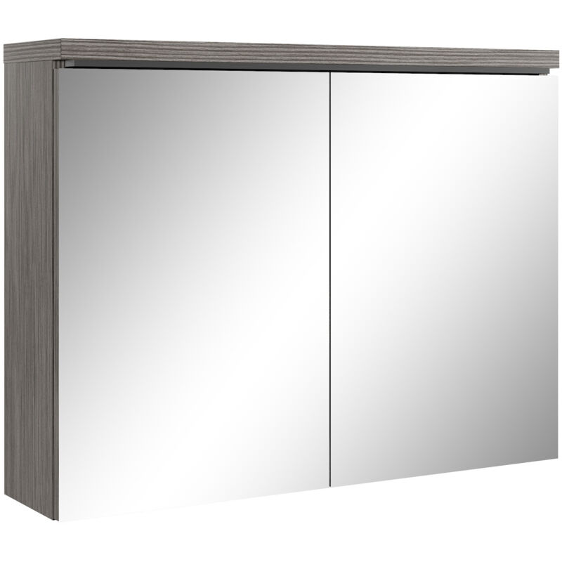 Badplaats - Armoire de toilette Paso 80 x 60 cm Chene Gris - m