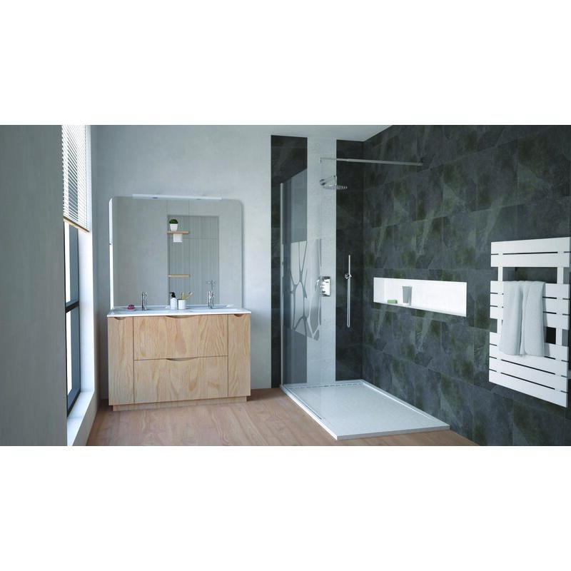 Ondee - Meuble à poser palermo - 120cm - Bois - mélaminé - Livré en kit