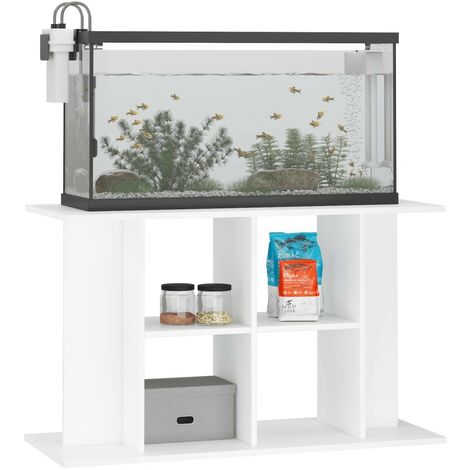 Meuble Aquariums Support Blanc 100 X 40 cm. 1 étagère Support solide et stable pour aquariums