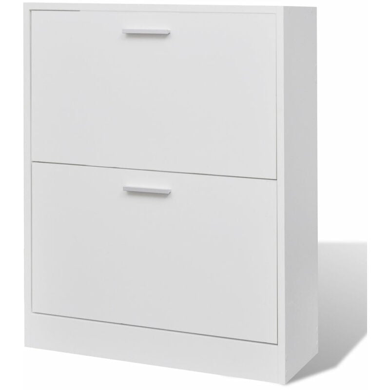 Helloshop26 - Meuble armoire à chaussure bois tiroirs 12 paires