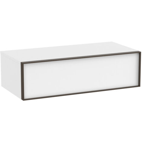 Meuble auxiliaire "INSPIRA" 1000 - 1 tiroir - Blanc Mat - Roca