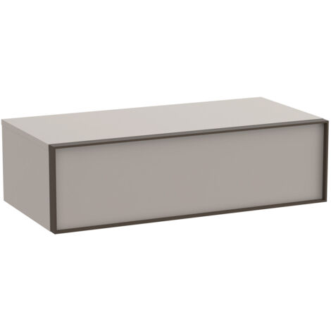 Meuble auxiliaire "INSPIRA" 1000 - 1 tiroir - Gris Mat - Roca