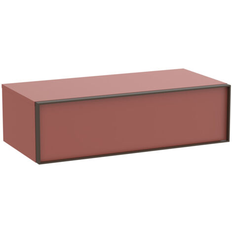 Meuble auxiliaire "INSPIRA" 1000 - 1 tiroir - Terracotta Mat - Roca