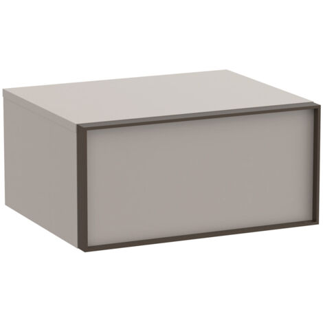 Meuble auxiliaire "INSPIRA" 600 - 1 tiroir - Gris Mat - Roca