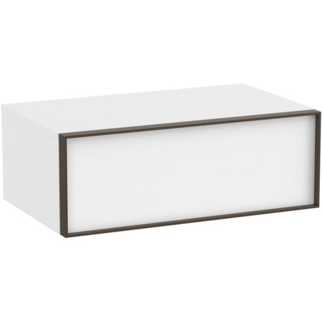 Meuble auxiliaire "INSPIRA" 800 - 1 tiroir - Blanc Mat - Roca