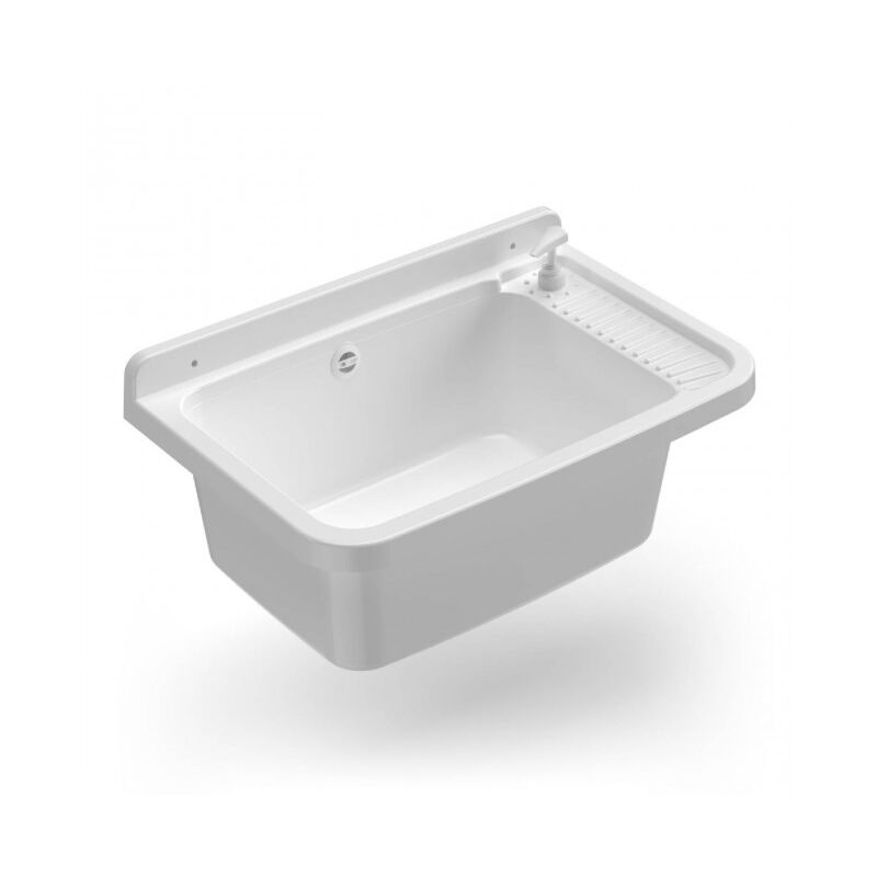 Idralite - Bassins en résine 60 cm avec distributeur blanc - Mongardi