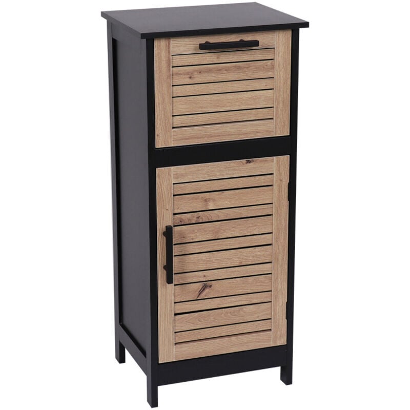 Meuble bas 1 porte 1 tiroir mdf - bergen - Tendance