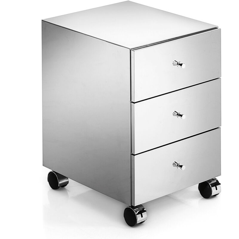 Meuble bas à 3 tiroirs Runner avec roulettes en acier - Lineabeta