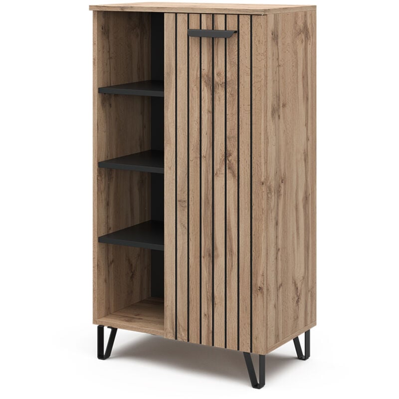 Vicco - Commode Amber, Marron, 60.2 x 110 cm avec 1 porte