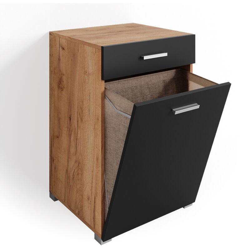 Vicco - Armoire de salle de bain Matteo, Anthracite, 50 x 78.5 cm