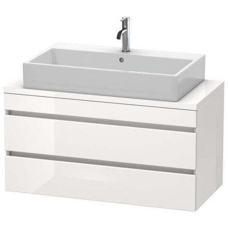 Meuble bas console DURASTYLE 512x1000x478mm blanc brillant/basalt mat
