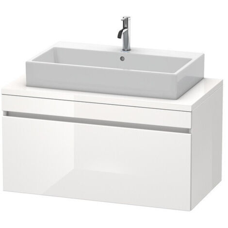 Meuble bas console DURASTYLE 512x1000x548mm taupe/blanc mat