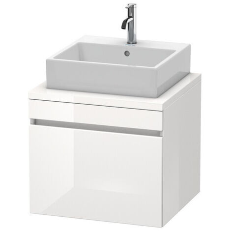 Meuble bas console DURASTYLE 512x600x548mm blancis brillant/blanc mat