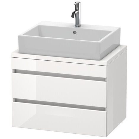 Meuble bas console DURASTYLE 512x700x478mm taupe/blanc mat