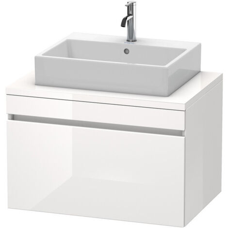 Meuble bas console DURASTYLE 512x800x548mm blanc brillant