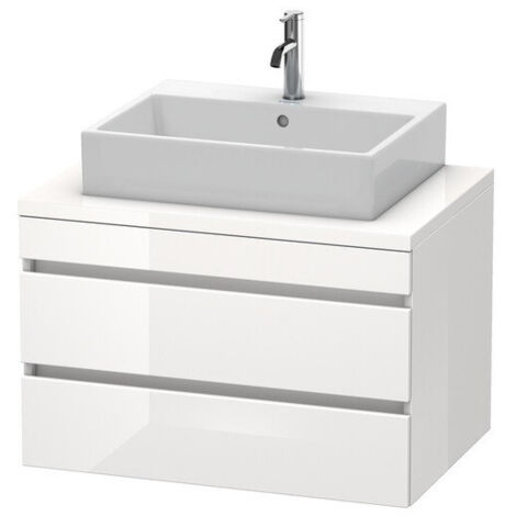 Meuble bas console DURASTYLE 512x800x548mm taupe/blanc mat
