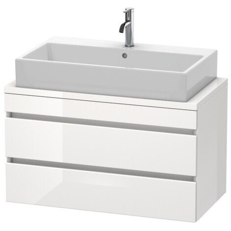 Meuble bas console DURASTYLE 512x900x478mm taupe/blanc mat