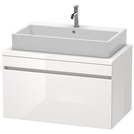 Meuble bas console DURASTYLE 512x900x548mm noyer nature/blanc mat