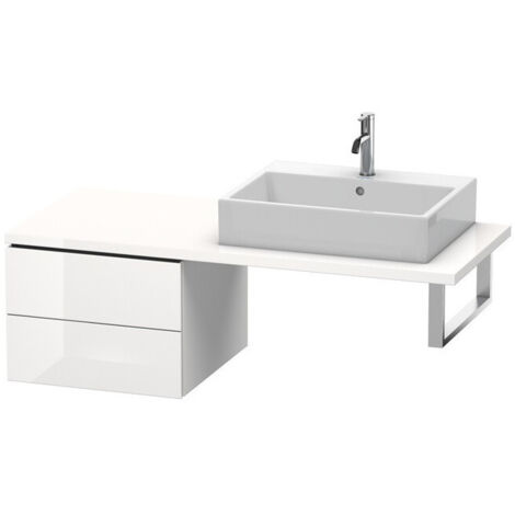 Meuble bas console L-CUBE 400x520x547mm blanc mat