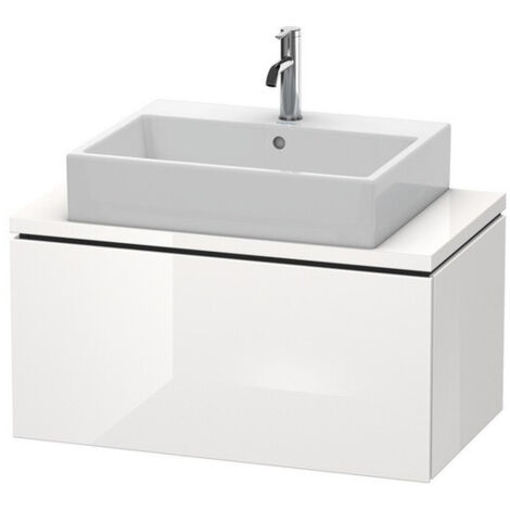 Meuble bas console L-CUBE 400x820x477mm blanc mat