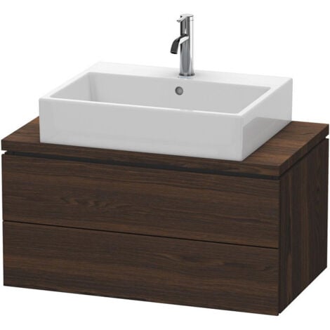 Meuble bas console L-CUBE 400x820x477mm noyer geb