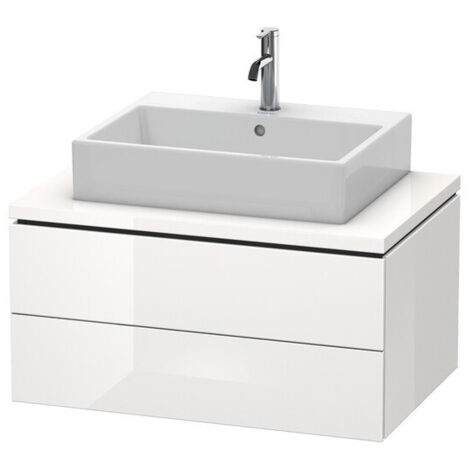 Meuble bas console L-CUBE 400x820x547mm blanc mat