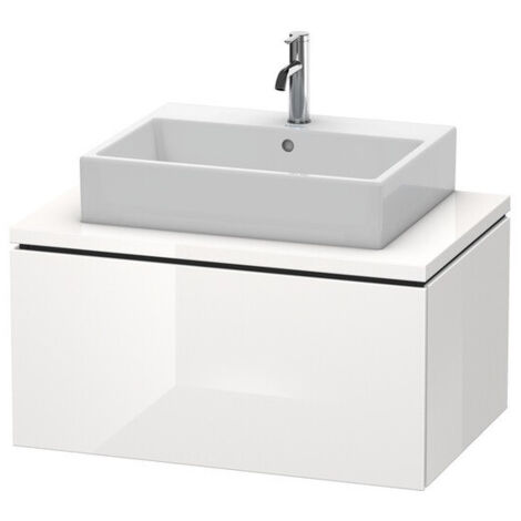 Meuble bas console L-CUBE 400x820x547mm blanc mat