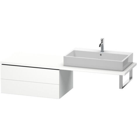 Meuble bas console L-CUBE 400x820x547mm blanc mat