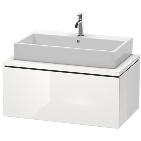 Meuble bas console L-CUBE 400x920x547mm blanc mat