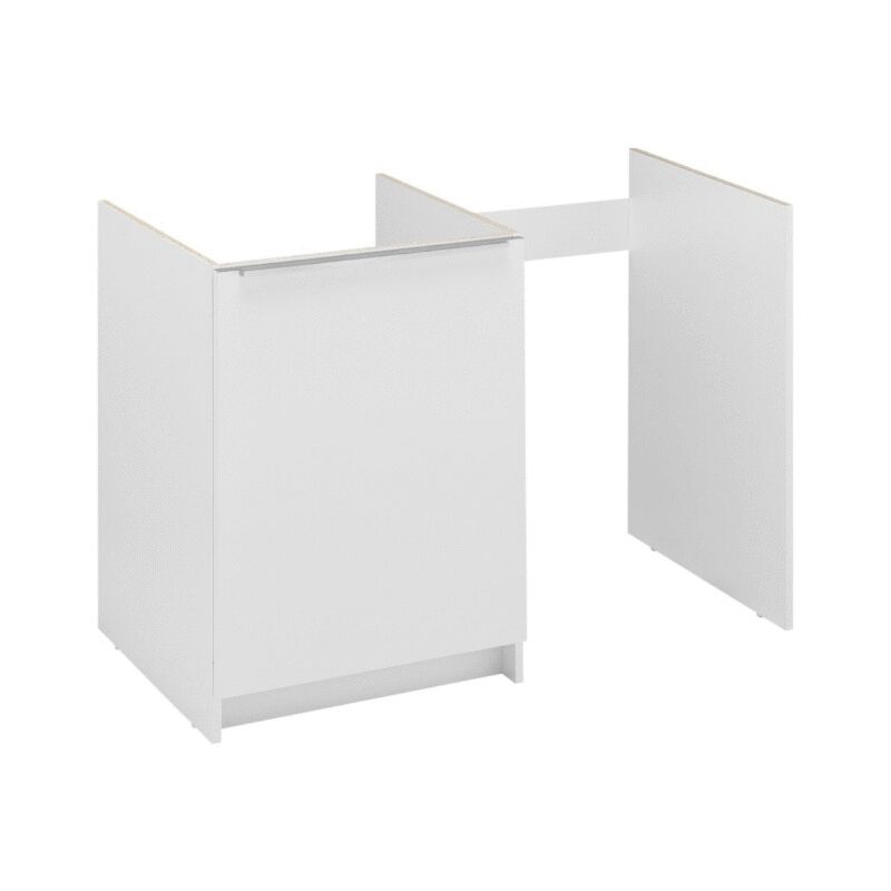 Meuble bas kitchenette classik 100cm 1 porte avec niche pour réfrigérateur Moderna ABCE100D05